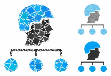 İnşaat yönetimi Unequal Parçaların Mozaik Simgesini bağlıyor