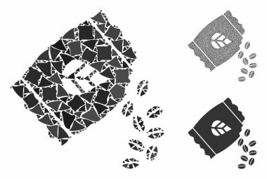 Tohum paketi Joggly Parçalarının Mozaik Simgesi