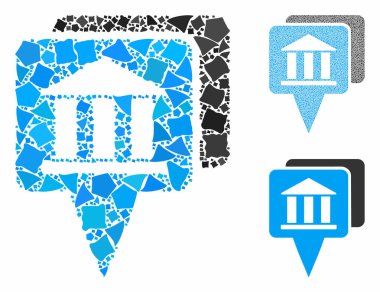 Banka haritası Unequal Elementlerin Mozaik Simgesini gösteriyor