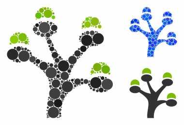 Para Ağacı Mozaik Çemberler Simgesi