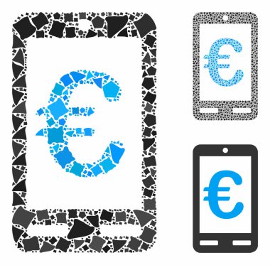 Avrupa mobil bankası Engebeli Parçaların Mozaik Simgesi