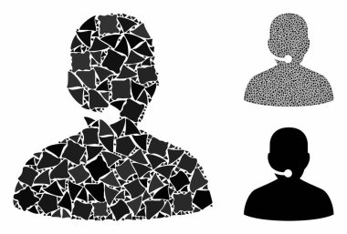 Çağrı Merkezi Mozaik Parçacıkları Simgesi