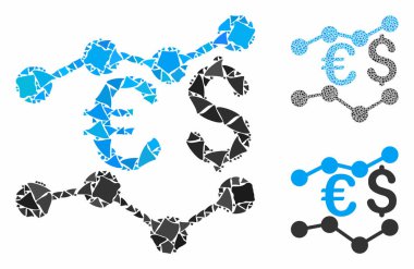 Titrek Parçaların Mozaik Simgesi Finansal Eğilimler