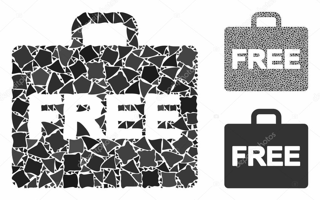Free accounting case Mosaic Icon of Rough Pieces
