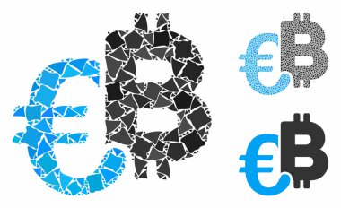 Euro Bitcoin, Ani Ögelerin Mozaik Simgesini simgeliyor