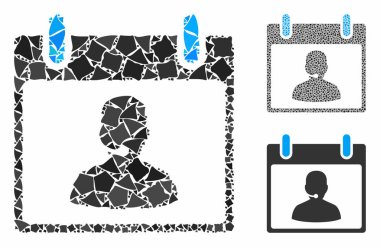 Çağrı Merkezi Müdürü takvim günü Ani Parçaların Kompozisyon Simgesi