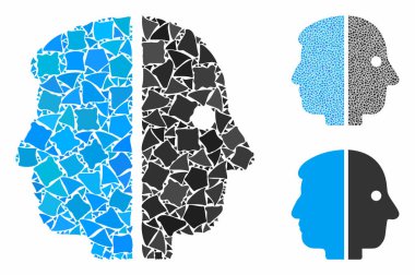 Çift Yüzlü Eşitsiz Parçalar Simgesi