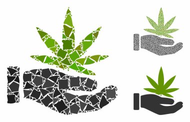 Esrar, kaba elementlerin avuç içi bileşimi simgesi sunar