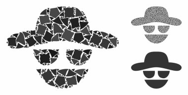 Hacker Bileşimi Eşitsiz Parçaların Simgesi