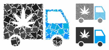 Esrar teslimatı van Mozaik Unequal Elementlerin Simgesi