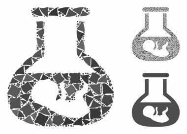 Tereddüt Parçalarının Mozaik Simgesi