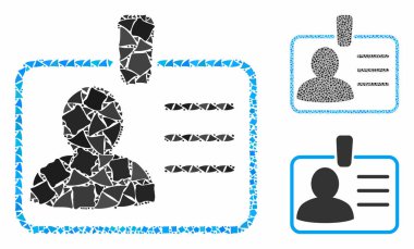 Titrek Ögelerin Kişisel Rozet Bileşimi Simgesi