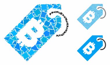 Çarpışan Parçaların Bileşik Para Etiketi Simgesi