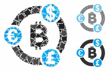 Uluslararası Bitcoin işbirliği Tüberöz Ögelerin Mozaik Simgesi