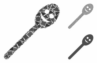 Happy spoon Mozaik Ani Parçaların Simgesi