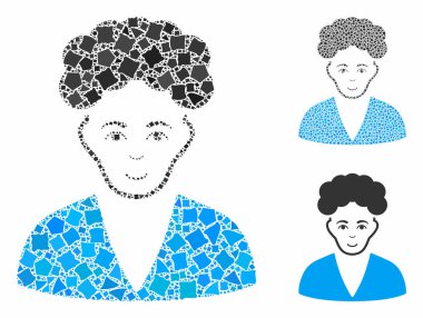 Esmer çocuk Tümsek Ögelerinin Kompozisyon Simgesi