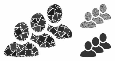 Trembly Pieces Mozaik Simgesi Müşteri kuyruğu