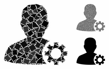 Ragged Parts Mozaik Simgesi kullanıcı seçenekleri