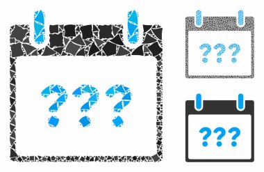 Bilinmeyen günlük takvim sayfası Ani Parçaların Mozaik Simgesi