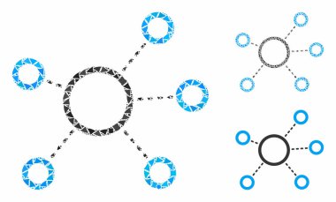 Olaysız Parçaların Sanal Bağlantılar Bileşimi Simgesi