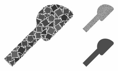 Çarpışan Parçaların Duş başlığı Kompozisyon Simgesi