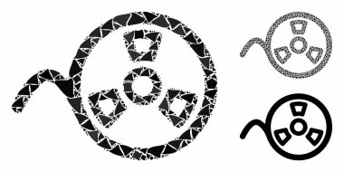 Teyp Bileşimi Unequal Parçalar Simgesi