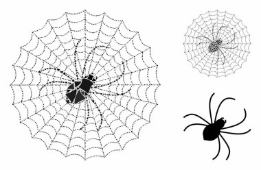 Örümcek Ağı Humpy Parçalarının Mozaik Simgesi