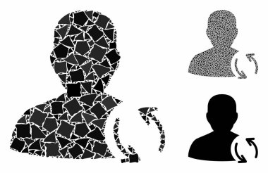 Ürpertici Ögelerinin Kullanıcı Tazeleme Bileşimi Simgesi