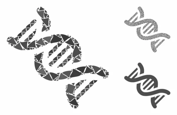 Ícone de Composição de DNA de Itens Bumpy —  Vetores de Stock