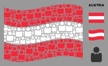 Avusturya Bayrak Şablonu 'nun Sallanması