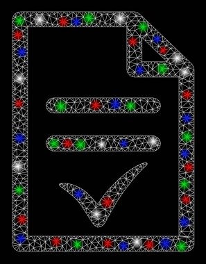 Flaş Noktalı Parlak Ağ Gövdesi Geçerli Belgesi