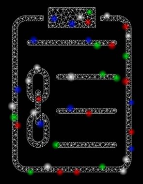 Flaş Noktaları ile Parlak Ağ 2d Engelleme Sözleşmesi