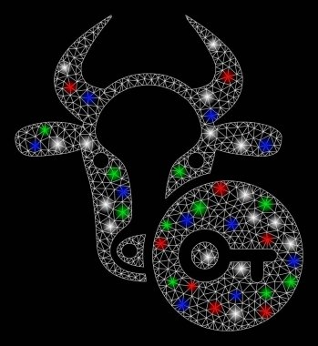 Flaş Noktalı Parlak Ağlı Cisim İnek Anahtarı