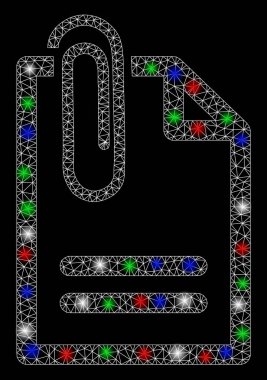 Parlak Mesh 2D Flash Spotlar ile belge Iliştirin