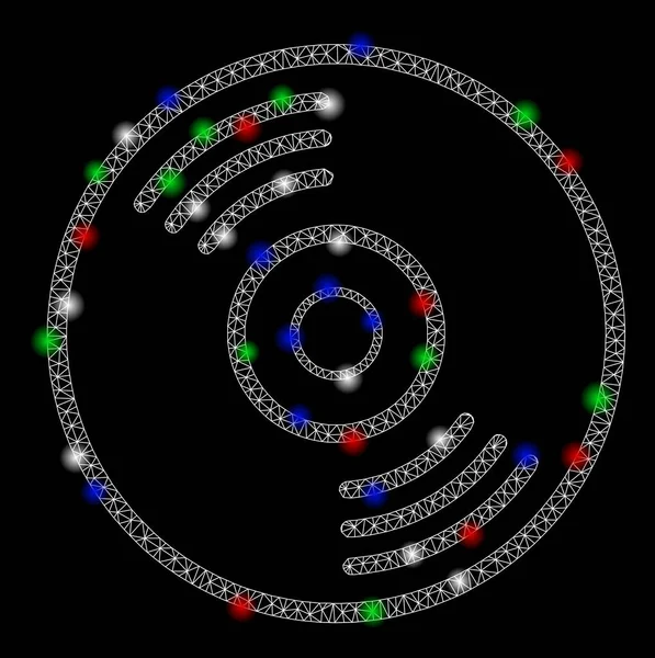 Işık Noktalı Parlak Ağlı Kabuk Müzik Diski