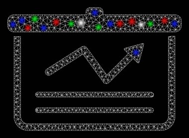 Flaş Spotlu Parlak Kafes Karkas Grafiği