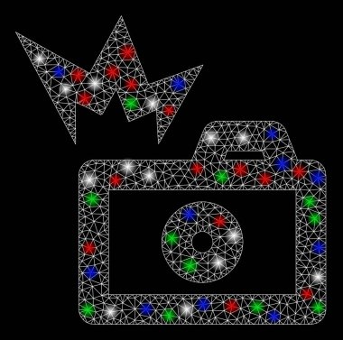 Flaş Noktalı Parlak Kabartma Kamera Parlaması