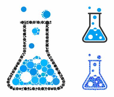Kaynar su şişesi Çember Noktalar Mozaik Simgesi