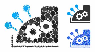 Yazar kasa Kompozisyon Yuvarlak Noktalar Simgesi