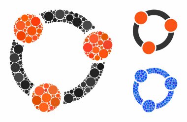 Çember Noktalarının İşbirliği Mozaik Simgesi