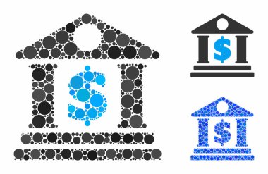 Dolar Bankası Çember Noktalar Mozaik Simgesi