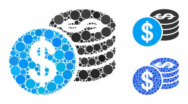 Dolar Sikkeleri Çemberlerin Bileşimi Simgesi