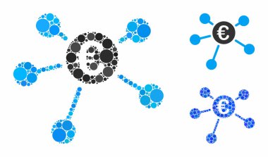 Euro bağlantıları Çember Noktaları Simgesi