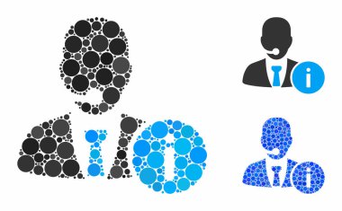 Yardım masası yöneticisi Çemberlerin Mozaik Simgesi