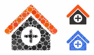 Hastane Mozaik Çemberler Simgesi