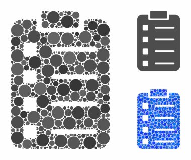 Çember Noktalarının Mozaik Simgesini Listele