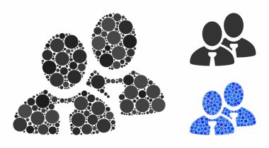 Küresel Ögelerin Mozaik Simgesini Yöneticiler