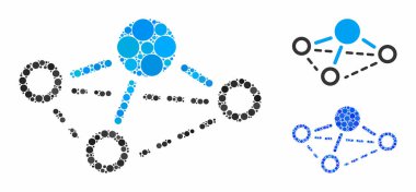 Yuvarlak Noktaların Molekül Mozaik Simgesi