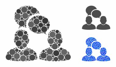 Küresel Ögelerin Bileşim Simgesi İnsanlar diyaloğu