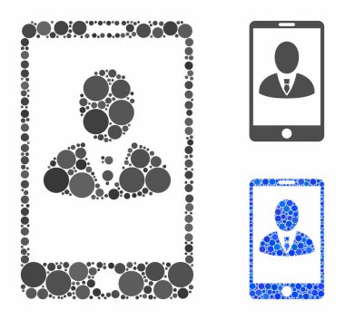 Telefon müşteri profili Çemberlerin Mozaik Simgesi